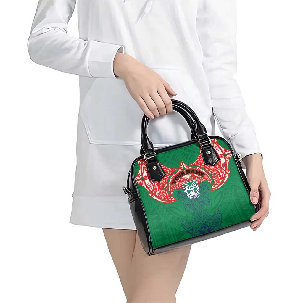 Personalized New Zealand Warriors Shoulder Handbag Polynesian Tribal Pattern Style