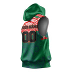 Personalized New Zealand Warriors Sleeveless Hoodie Polynesian Tribal Pattern Style