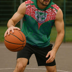 Personalized New Zealand Warriors Sleeveless Hoodie Polynesian Tribal Pattern Style