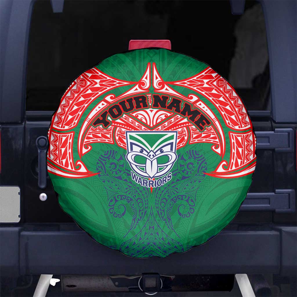 Personalized New Zealand Warriors Spare Tire Cover Polynesian Tribal Pattern Style