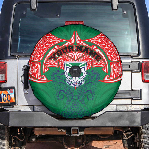 Personalized New Zealand Warriors Spare Tire Cover Polynesian Tribal Pattern Style