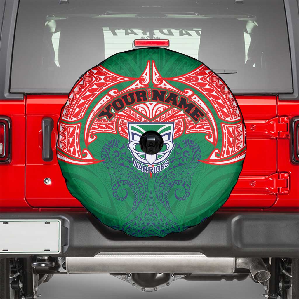 Personalized New Zealand Warriors Spare Tire Cover Polynesian Tribal Pattern Style