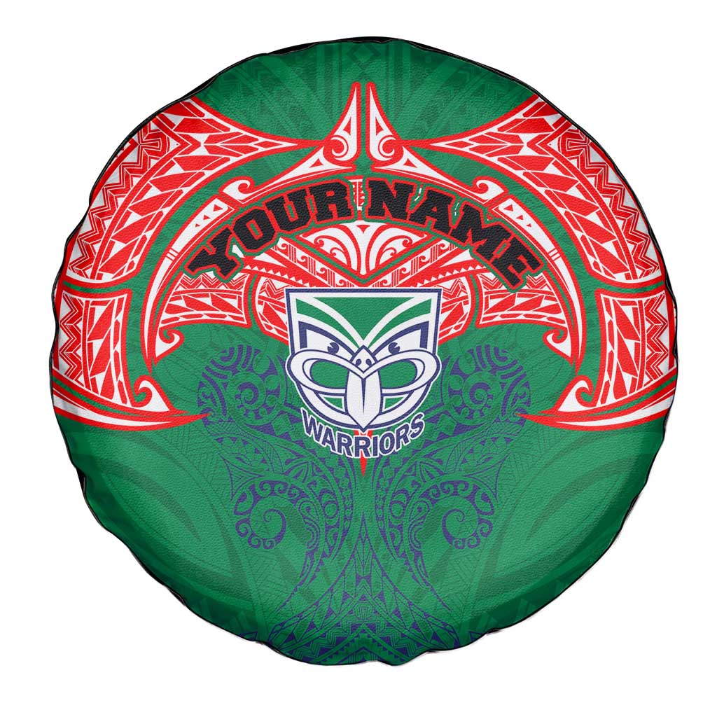 Personalized New Zealand Warriors Spare Tire Cover Polynesian Tribal Pattern Style