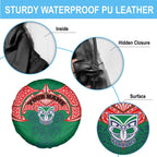 Personalized New Zealand Warriors Spare Tire Cover Polynesian Tribal Pattern Style