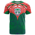 Personalized New Zealand Warriors T Shirt Polynesian Tribal Pattern Style