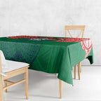 Personalized New Zealand Warriors Tablecloth Polynesian Tribal Pattern Style