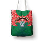 Personalized New Zealand Warriors Tote Bag Polynesian Tribal Pattern Style