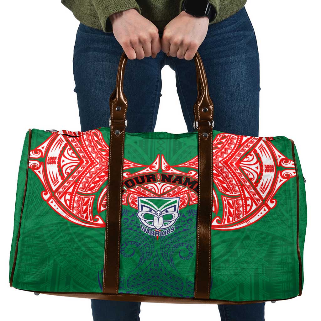 Personalized New Zealand Warriors Travel Bag Polynesian Tribal Pattern Style