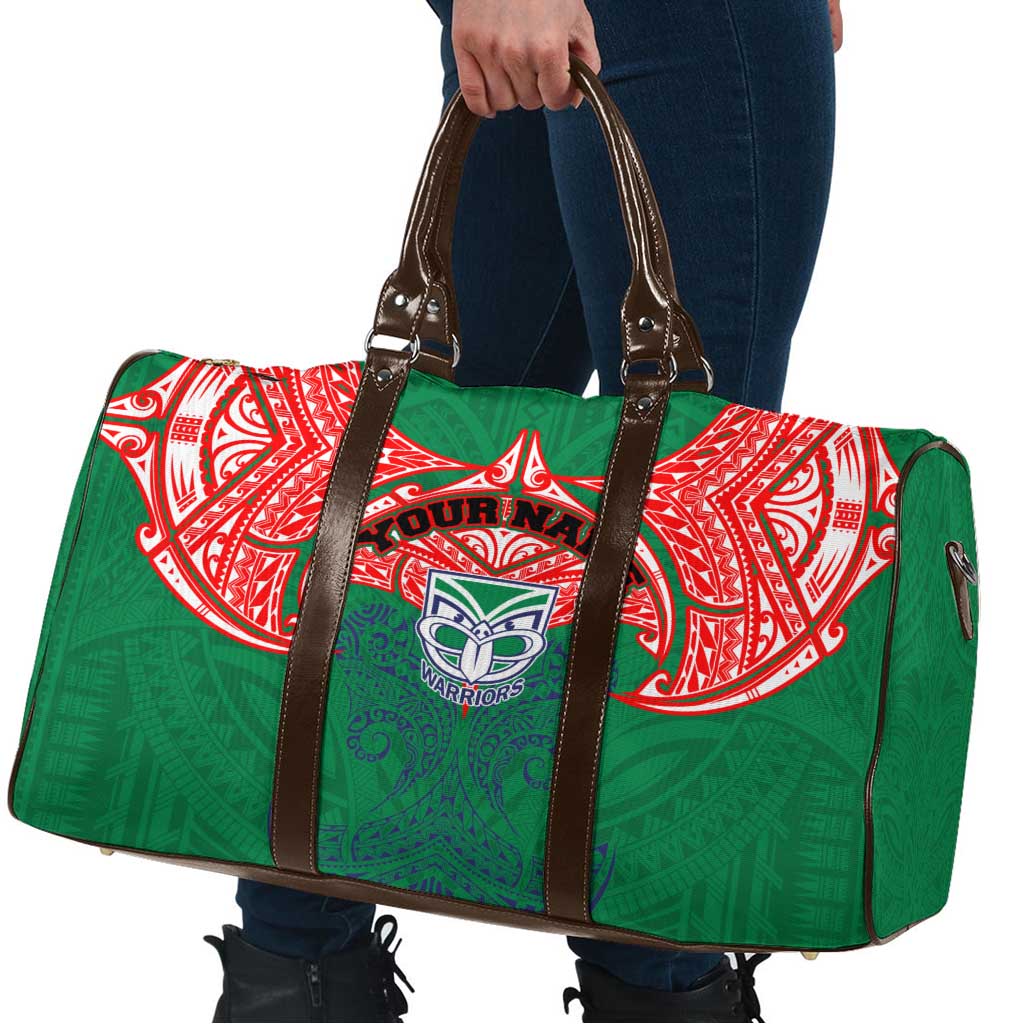 Personalized New Zealand Warriors Travel Bag Polynesian Tribal Pattern Style