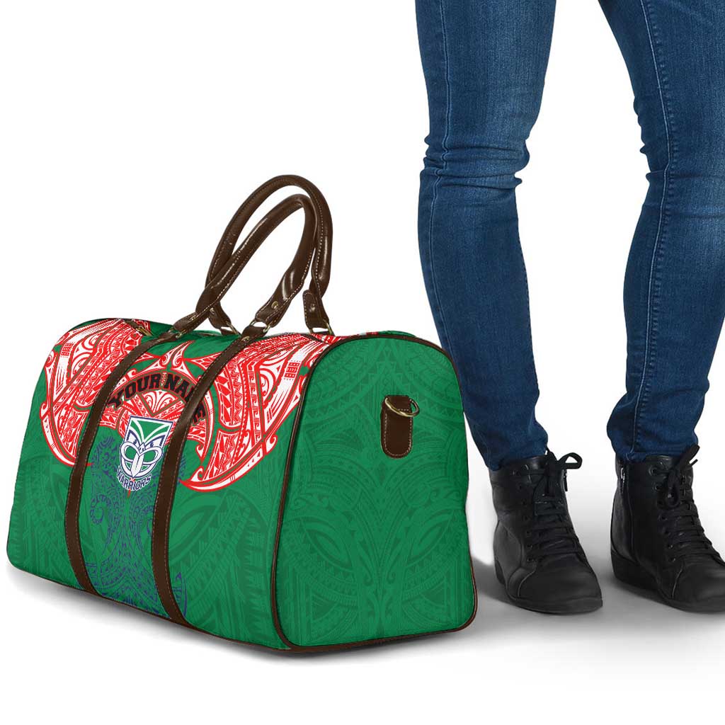 Personalized New Zealand Warriors Travel Bag Polynesian Tribal Pattern Style