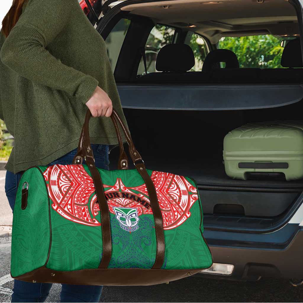 Personalized New Zealand Warriors Travel Bag Polynesian Tribal Pattern Style