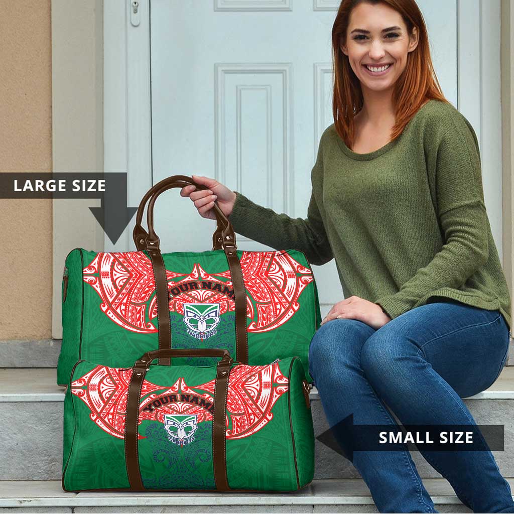 Personalized New Zealand Warriors Travel Bag Polynesian Tribal Pattern Style