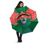 Personalized New Zealand Warriors Umbrella Polynesian Tribal Pattern Style