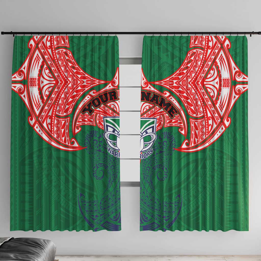 Personalized New Zealand Warriors Window Curtain Polynesian Tribal Pattern Style