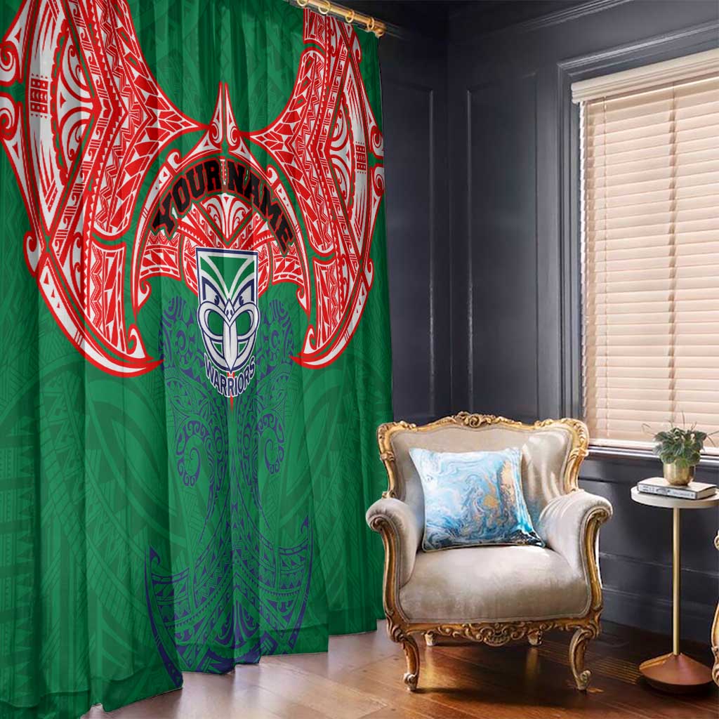Personalized New Zealand Warriors Window Curtain Polynesian Tribal Pattern Style