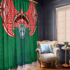 Personalized New Zealand Warriors Window Curtain Polynesian Tribal Pattern Style
