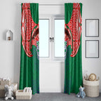 Personalized New Zealand Warriors Window Curtain Polynesian Tribal Pattern Style