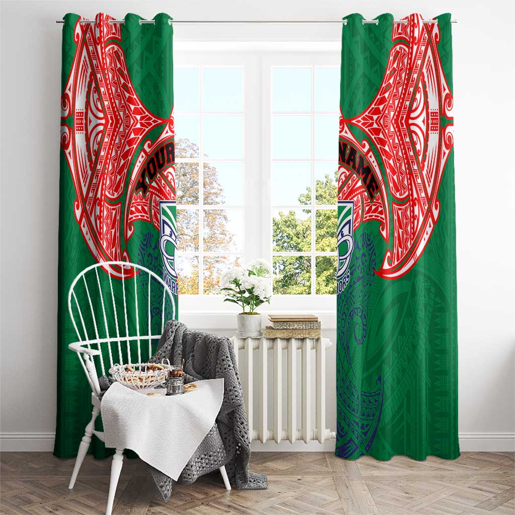 Personalized New Zealand Warriors Window Curtain Polynesian Tribal Pattern Style