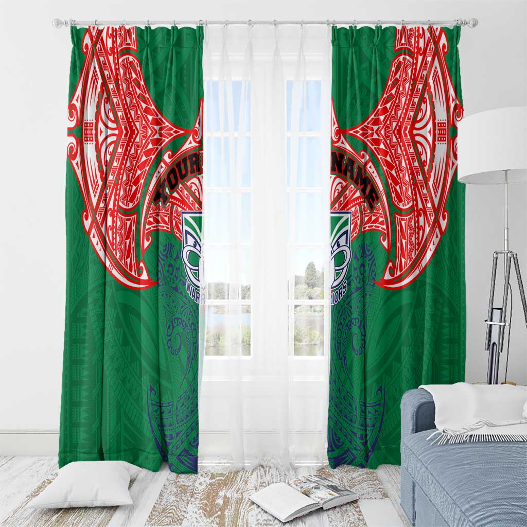 Personalized New Zealand Warriors Window Curtain Polynesian Tribal Pattern Style