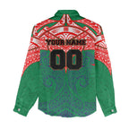 Personalized New Zealand Warriors Women Casual Shirt Polynesian Tribal Pattern Style