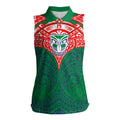 Personalized New Zealand Warriors Women Sleeveless Polo Shirt Polynesian Tribal Pattern Style