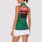Personalized New Zealand Warriors Women Sleeveless Polo Shirt Polynesian Tribal Pattern Style