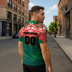 Personalized New Zealand Warriors Zipper Polo Shirt Polynesian Tribal Pattern Style
