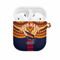 Personalized Adelaide Crows AirPods Case Polynesian Tribal Pattern Heritage Football
