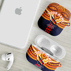 Personalized Adelaide Crows AirPods Case Polynesian Tribal Pattern Heritage Football