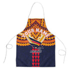 Personalized Adelaide Crows Apron Polynesian Tribal Pattern Heritage Football