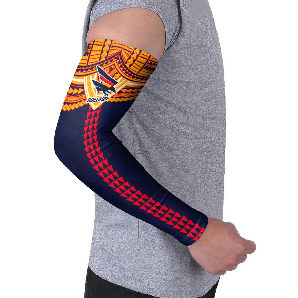 Personalized Adelaide Crows Arm Sleeves Polynesian Tribal Pattern Heritage Football