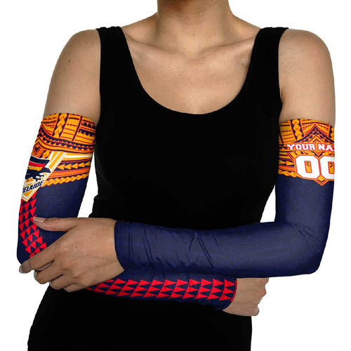 Personalized Adelaide Crows Arm Sleeves Polynesian Tribal Pattern Heritage Football