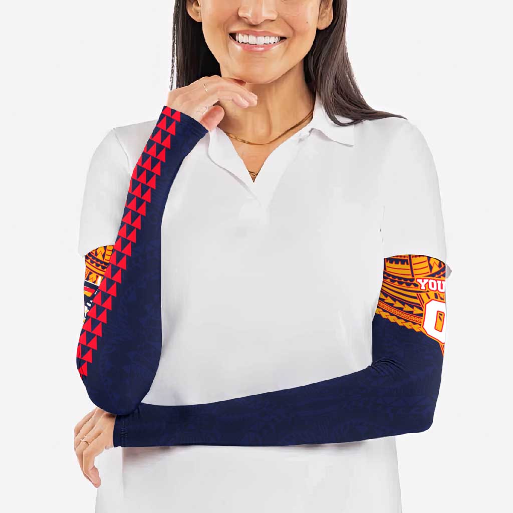Personalized Adelaide Crows Arm Sleeves Polynesian Tribal Pattern Heritage Football