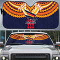 Personalized Adelaide Crows Auto Sun Shade Polynesian Tribal Pattern Heritage Football