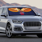 Personalized Adelaide Crows Auto Sun Shade Polynesian Tribal Pattern Heritage Football