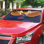 Personalized Adelaide Crows Auto Sun Shade Polynesian Tribal Pattern Heritage Football