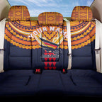 Personalized Adelaide Crows Back Car Seat Cover Polynesian Tribal Pattern Heritage Football
