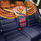 Personalized Adelaide Crows Back Car Seat Cover Polynesian Tribal Pattern Heritage Football