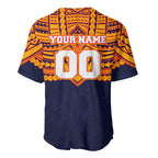 Personalized Adelaide Crows Baseball Jersey Polynesian Tribal Pattern Heritage Football