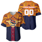 Personalized Adelaide Crows Baseball Jersey Polynesian Tribal Pattern Heritage Football