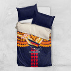 Personalized Adelaide Crows Bedding Set Polynesian Tribal Pattern Heritage Football