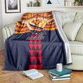 Personalized Adelaide Crows Blanket Polynesian Tribal Pattern Heritage Football