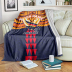 Personalized Adelaide Crows Blanket Polynesian Tribal Pattern Heritage Football
