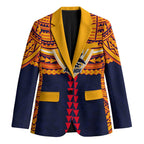 Personalized Adelaide Crows Blazer Polynesian Tribal Pattern Heritage Football