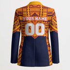 Personalized Adelaide Crows Blazer Polynesian Tribal Pattern Heritage Football