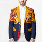 Personalized Adelaide Crows Blazer Polynesian Tribal Pattern Heritage Football