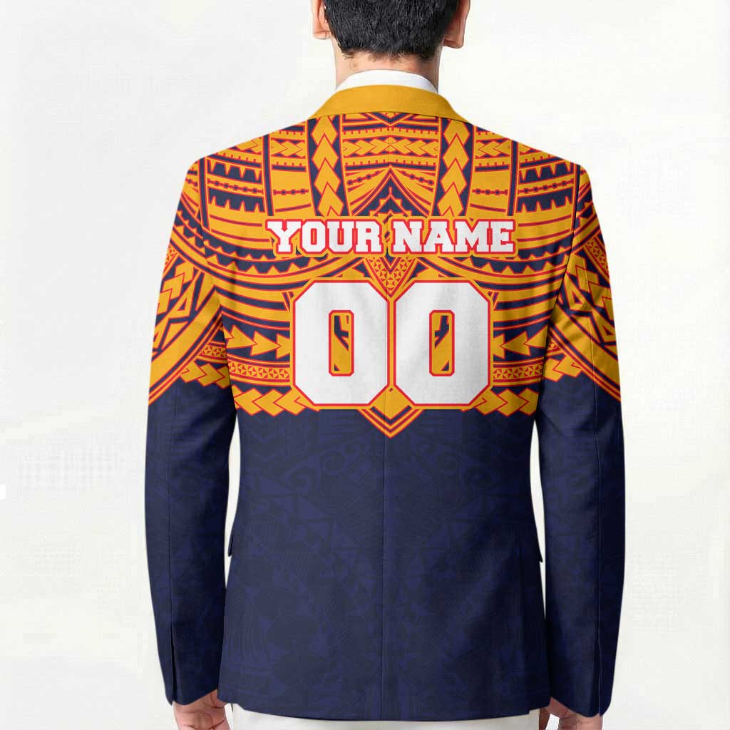 Personalized Adelaide Crows Blazer Polynesian Tribal Pattern Heritage Football
