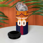 Personalized Adelaide Crows 4 in 1 Can Cooler Tumbler Polynesian Tribal Pattern Heritage Football