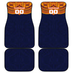 Personalized Adelaide Crows Car Mats Polynesian Tribal Pattern Heritage Football
