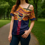 Personalized Adelaide Crows Cross Shoulder Shirt Polynesian Tribal Pattern Heritage Football